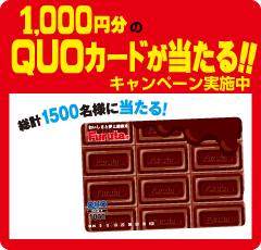 最高1 000円分のquoｶｰﾄﾞが当たる ｷｬﾝﾍﾟｰﾝ